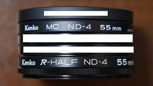 【480円/枚】[55mm] Kenko MC ND 4 / R-HALF ND4 減光フィルター