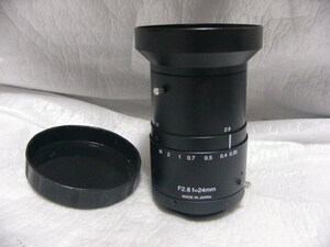 ★未使用に近い★ BlueVision BV-L1024-M/F プリズム分光 可視光 カメラ用レンズ 24mm F2.8 Fマウント 大光径 ラインスキャンカメラに最適 