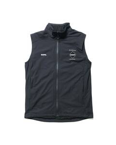 新品 F.C.Real Bristol STRETCH LIGHT WEIGHT INSULATION VEST ストレッチタフタ トラック ベスト FCRB-232043 ブリストル ソフ S ブラック