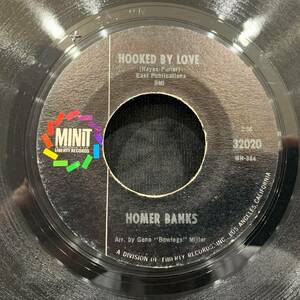 【EP】Homer Banks - Hooked By Love / Lady Of Stone 1967年USオリジナル Minit 32020