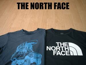 即戦力2着セットTHE NORTH FACETドライフィットTシャツM正規NT31704ZノースフェイスNT32034紺ネイビー&黒ブラックNEVER STOP EXPLORING