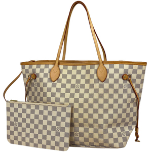 ルイ・ヴィトン Louis Vuitton ネヴァーフル MM ショルダーバッグ トートバッグ ダミエアズール ホワイト N41361 レディース 【中古】