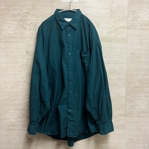 Graphpaper グラフペーパー 23AW Garment Dyed Suvin Typewriter Oversized Shirt シャツ グリーン系 GM233-50072【中目黒R10】