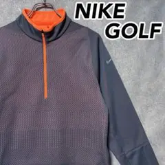 NIKE GOLF ナイキゴルフ ハーフジップ ゴルフウェア 裏起毛 ロゴ 長袖