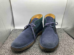 CLARKS クラークス 13292 サイズUS7.5 デザートブーツ ネイビー×グリーン