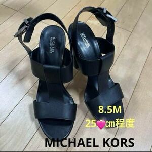 マイケルコース25㎝ MICHAEL KORS ハイヒール　太ヒールサンダル