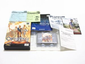 XD874◇ クエスト ニンテンドー64 ソフト オウガバトル64 元箱/取説/葉書 / QUEST 任天堂 OgreBattle RPG TVゲーム / 未使用