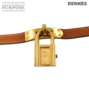 エルメス HERMES ケリーウォッチ ヴィンテージ レディース 腕時計 ゴールド ブラウン クォーツ ウォッチ カデナ Kelly Watch 90266699