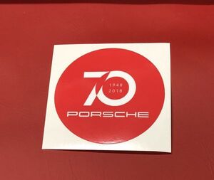 ポルシェ 911 70周年記念 ラウンド ステッカー 1948年 2018年 70th Porsche 911 996 997 991 992 718 356 930 964 993 (-po70ans05ed