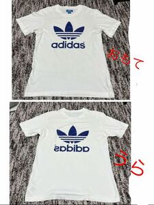 adidas Originals アディダスオリジナルス 白 ホワイト Ｔシャツ Mサイズ鏡文字