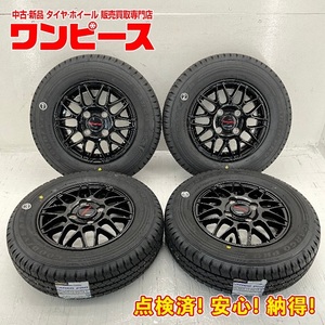 新品タイヤ 中古ホイールセット 145/80R12 80/78N (145R12 6PR)相当 12インチ 12×4B +42 4穴 PCD100 夏 サマー d756