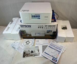 EPSON プリンター エプソン インクジェット複合機 EP-882 AW Colorio インクジェットプリンター カラリオ ホワイト