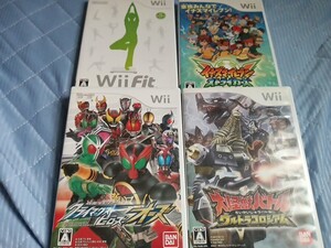 任天堂/Nintendo/ニンテンドー Wii /仮面ライダー/大怪獣バトル ウルトラ等 ソフト 4点セット