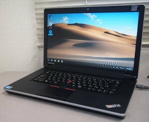 NoS187☆ThinkPad Edge 15 0301-C6J Biosパスロック有ジャンク！Core i3 M350 2.27GHz/メモリ4GB/HDD欠/SDVD/15.6型/部品取り用にどうぞ◇