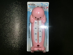 【未使用】浴用温度計 ぷかぷかラッコ ピンクイエロー 1-3個