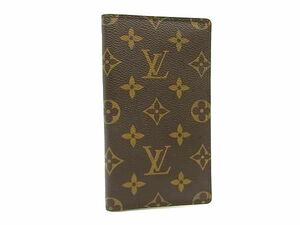 1円 ■美品■ LOUIS VUITTON ルイヴィトン R20503 モノグラム アジェンダポッシュ 手帳カバー アドレス帳 ブラウン系 FB4308