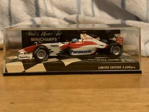 ミニチャンプス　Panasonic　Toyota　Racing　TF102　Showcar　2002　M.SALO　1/43