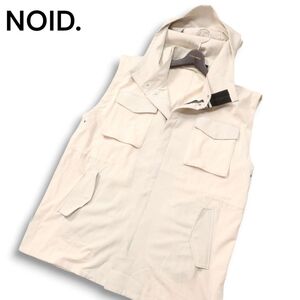 NOID. ノーアイディー 通年 フード付き M-65タイプ★ ミリタリー ビッグシルエット ベスト Sz.ONE メンズ　I4T03469_A#O