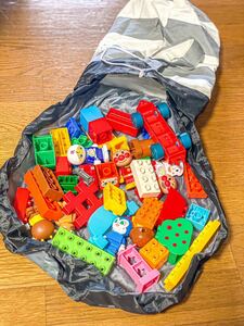 【新品】おもちゃ収納 巾着ケース【お片付け】ブロック レゴ LEGO 知育玩具 お片付け 巾着 簡単 キッズ