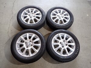 YS12833【送料無料155/65R14】NーBOX タント スペーシア ウェイク サクラ 中古スタッドレス ■14×4.5J 100/4H ET45■1円スタート