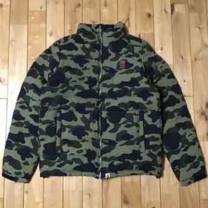 1st camo ダウンジャケット Mサイズ down jacket a bathing ape bape エイプ ベイプ アベイシングエイプ 迷彩 f890