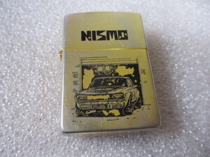 ジッポー Zippo NISMOレーシング 旧ニスモロゴ＆ハコスカ・スカイライン　当時物 オイルライター　中古　PMCS・ケンメリ・ジャケット