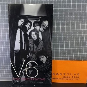 ○【CD♯1216】V6『over/EASY SHOW TIME』(1998年)TBS系「学校へ行こう!」テーマソング/TBSドラマ「PU-PU-PU-【8cmシングル/8センチ】