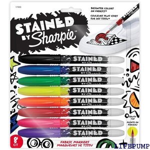 Sharpie シャーピー ステインド ファブリックマーカー 8色セット 筆ペン 1779005 3931