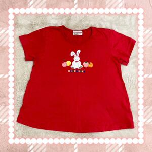 チエコサク 100 半袖Tシャツ 春夏物 ミキハウス レトロ レア トップス 女の子 ヴィンテージ オールド