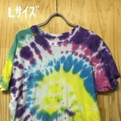 USA古着Tシャツ　Lサイズ Hanes タイダイ染め