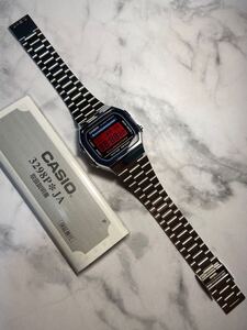 ★新品★ カスタム！！【送料無料】CASIO A168WA-1 レッド液晶 チープカシオ カスタム タイメックス Gショック ALBA好きにもオススメ！！