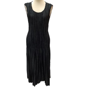 ♪♪ ISSEY MIYAKE イッセイミヤケ PLEATS 消しプリーツ ワンピース SIZE 2 IM03FH704 ブラック やや傷や汚れあり