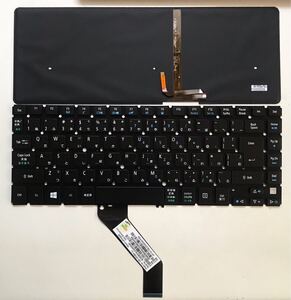 ☆新品 Acer Aspire V5-431 V5-471等用 NSK-R2HBW 0J バックライト付き日本語キーボード 黒