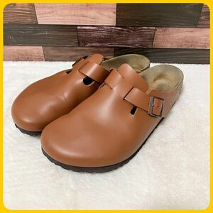 美品 BIRKENSTOCK ボストン レザー 革 43 28.0 サボサンダル