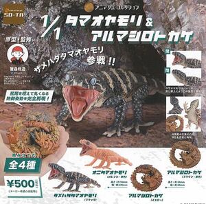 1/1 タマオヤモリ ＆ アルマジロトカゲ 全4種セット　ガチャガチャ 送料無料