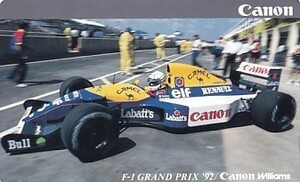 ●F-1 GRAND PRIX 92 Canonテレカ1