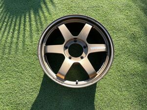 【美品】RAYS VolkRacing TE37 ultra LARGE ブロンズ BR 20×9.5J +55 PCD150 5H 1本 200系 ランドクルーザー LX570等に【MS1122W1】