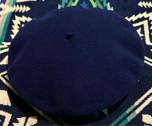 試着のみの美品★LAULHERE★PARIS10★Royal Blue★Merino Wool Basque Beret★10 Inc★老舗★フランス製★阪急うめだ本店★廃番/旧仕様(？)