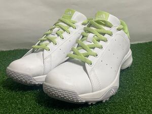 adidas アディダス レディース スパイクレスゴルフシューズ 24.5cm ホワイト