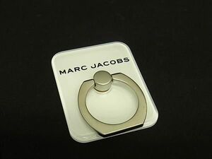 ■美品■ MARC JACOBS マークジェイコブス スマホリング バンカーリング レディース メンズ ホワイト系×シルバー系 DF9831