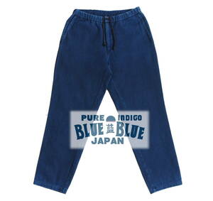 BLUE藍BLUE（ハリウッドランチマーケット）藍染め刺し子パンツ size2 　ブルーブルー 日本製