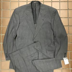 【新品★激安】紳士服　背広　ストライプスーツ　セットアップ/AB6 サイズXL/グレイ　グレンチェック柄/センターベンツ 2タック 春夏