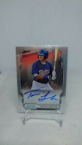 2019 Bowman Sterling Trevor Larnach Prospect Auto MLB On Card Autograph Signature