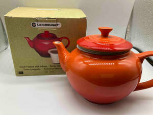 LE CREUSET ルクルーゼ ティーポット 急須 オレンジ　　0.6L 22oz 箱付き