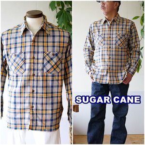 sugarcane シュガーケーン ツイルワークシャツ　ネルシャツ 長袖シャツ　東洋エンタープライズ　アメカジ　29362　 サイズM