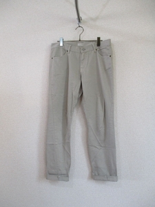 JEANASISベージュテーパードパンツ（USED)80115②