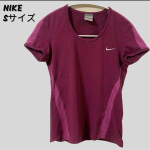 NIKE Tシャツ レディース ピンク 刺繍ロゴSサイズ