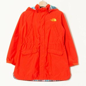 THE NORTH FACE ノースフェイス マウンテンパーカー ナイロンコート 取り外しフード アウター カジュアル アウトドア 赤 レッド 140 子供服