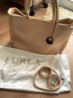 FURLA フルラ バッグ　ピンクベージュ ショルダーベルト（未使用）付