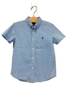 【中古】RALPH LAUREN ラルフローレン 子供服 キッズ シャツブラウス チェック 半袖 男の子 7＿s-0361-r28